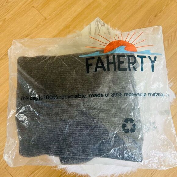 FAHERTY Stowe Cashmere Sweater Dress, 100%‎ Cashmere, Gray, Large, (12/14), NWT - Picture 16 of 16